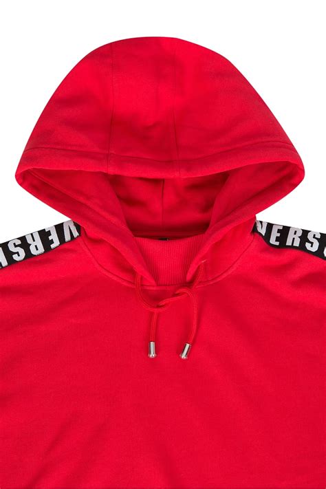 versus versace red hoodie|versace hoodie women.